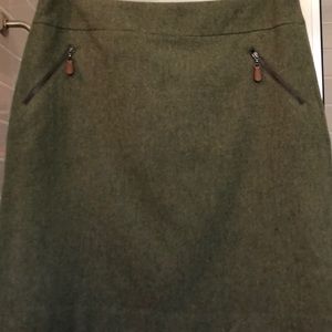 Olive Wool lined size 10 with two side zippers
